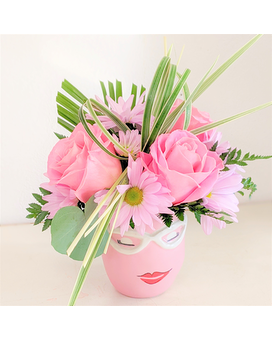 Fab Rose Pot size, inches height and inches wide.