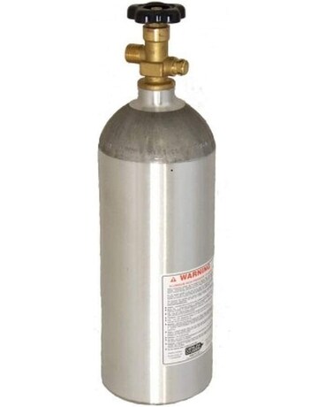 5lb Tank - Exchange Refills size, inches height and inches wide.