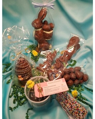 Chocolate Lovers Delight size, inches height and inches wide.