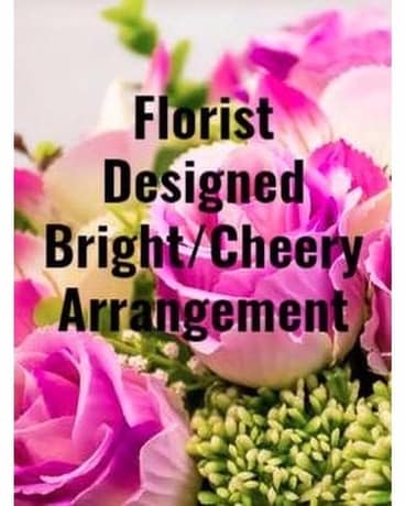 Florist Designed Bright/Cheery Arrangement Flower Arrangement