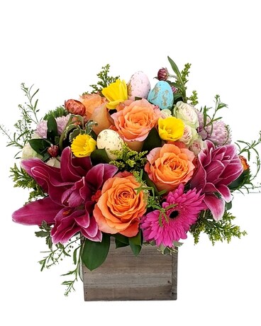 Long and Low Centerpiece size, inches height and inches wide.