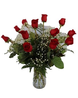Premium WHITE 24 Roses size, inches height and inches wide.