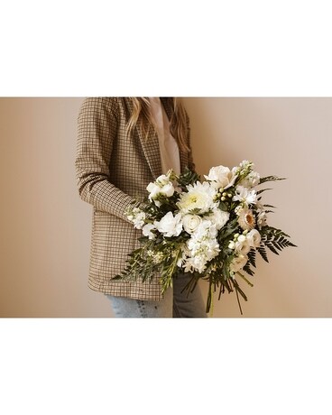 all white- Large size, inches height and inches wide.