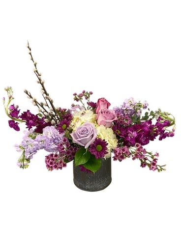 Waves of Purple Flower Arrangement