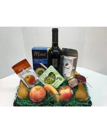With Wine size, inches height and inches wide.