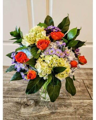Burst of Color size, inches height and inches wide.