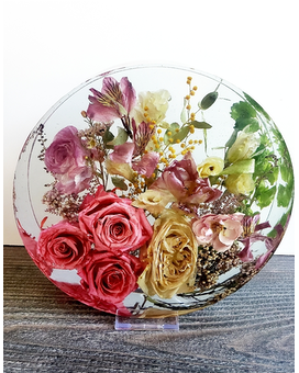 9 inch Circle size, inches height and inches wide.