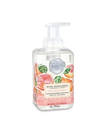 Foaming Hand Soap size, inches height and inches wide.