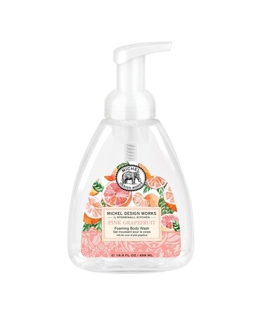 Foaming Body Wash size, inches height and inches wide.