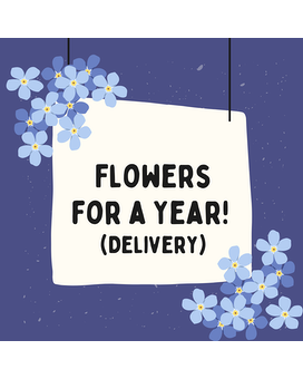 Twice a Month ($15 Bunch) size, inches height and inches wide.