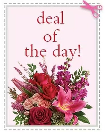 Standard Wrapped Bouquet size, inches height and inches wide.