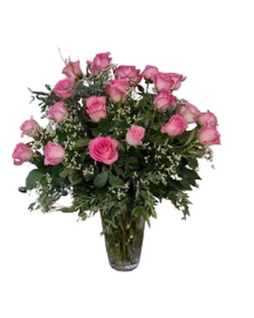 Pink Roses size, inches height and inches wide.