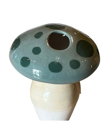 Turquoise Mushroom size, inches height and inches wide.