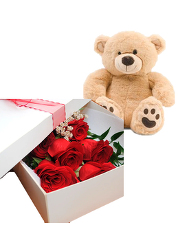 6 Roses size, inches height and inches wide.