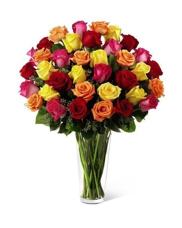 Premium - 36 Roses size, inches height and inches wide.
