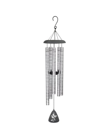 Windchime size, inches height and inches wide.