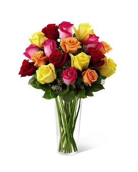 As Shown - 18 Roses size, inches height and inches wide.