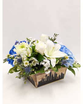 Dallas In Bloom size, 11 inches height and 16 inches wide.