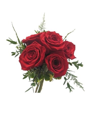 Red Posy size, inches height and inches wide.