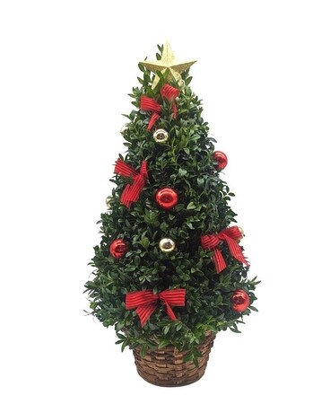 Bows and baubles size, 22 inches height and 9 inches wide.