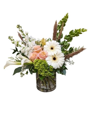 Gold size, 18 inches height and 21 inches wide.