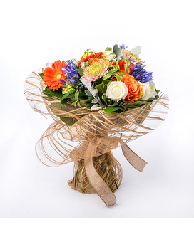 Hand Tied Bouquet Best size, inches height and inches wide.