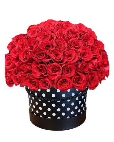 48 Roses size, inches height and inches wide.