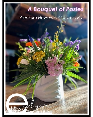 Premium Arrangement size, inches height and inches wide.