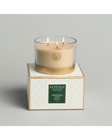 17oz Three Wick Candle size, inches height and inches wide.