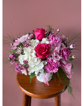 Deluxe 2 more roses size, inches height and inches wide.