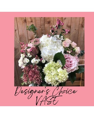 Standard Vase size, inches height and inches wide.