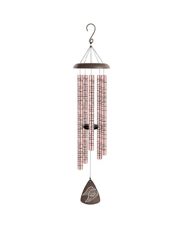 Rose Gold 44" Wind Chime size, 44 inches height and inches wide.