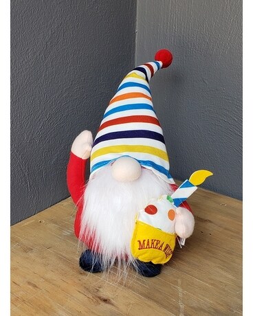 "Make A Wish" Gnome size, inches height and inches wide.