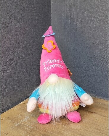 "Friends Forever" Gnome size, inches height and inches wide.