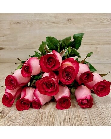1 Dozen Roses size, inches height and inches wide.