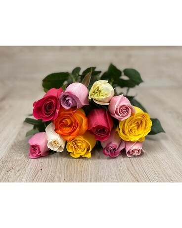 1 Dozen Roses size, inches height and inches wide.