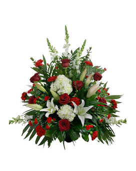 As Shown size, 35 inches height and 36 inches wide.