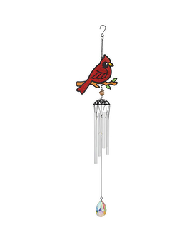 Wind Chime in Box with Bow size, inches height and inches wide.