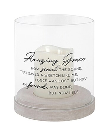 Amazing Grace size, inches height and inches wide.