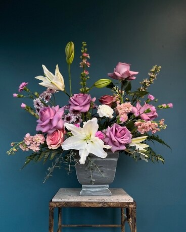 Showy size, inches height and inches wide.