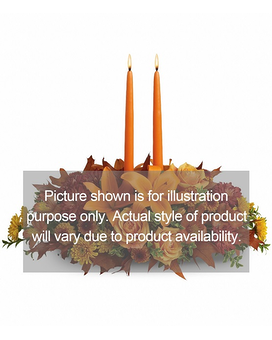 Standard with Candles size, inches height and inches wide.