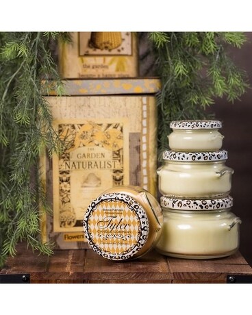 3.4 oz 1-Wick size, inches height and inches wide.