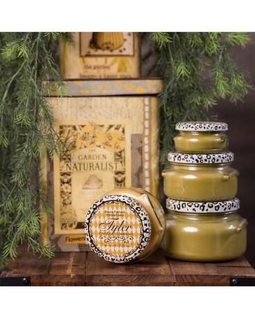 3.4 oz 1-Wick size, inches height and inches wide.