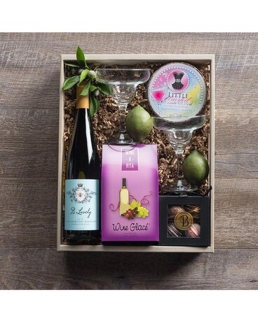 Wine Glace' size, inches height and inches wide.