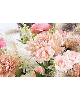A MIX OF PINKS size, inches height and inches wide.