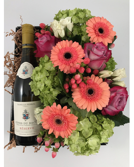 Sparkling Prosecco Wine size, inches height and inches wide.