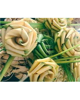 Sweetgrass Roses-6 size, inches height and inches wide.