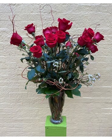 2 Dozen Red Roses Flower Arrangement