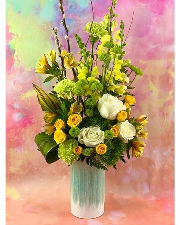 Standard: Arrangement size, inches height and inches wide.