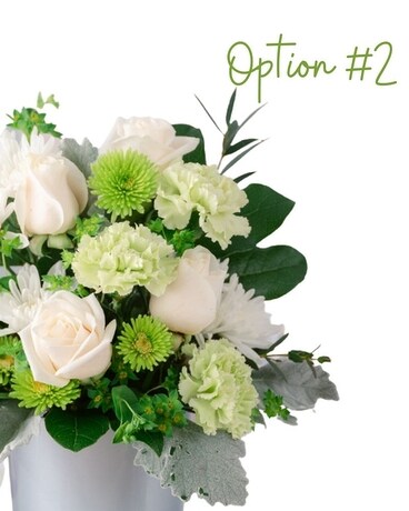 $50 Vase Arrangement for 6 Months size, inches height and inches wide.
